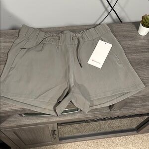 lululemon athletica sage/khaki Athletic Shorts with Elastic Waistband